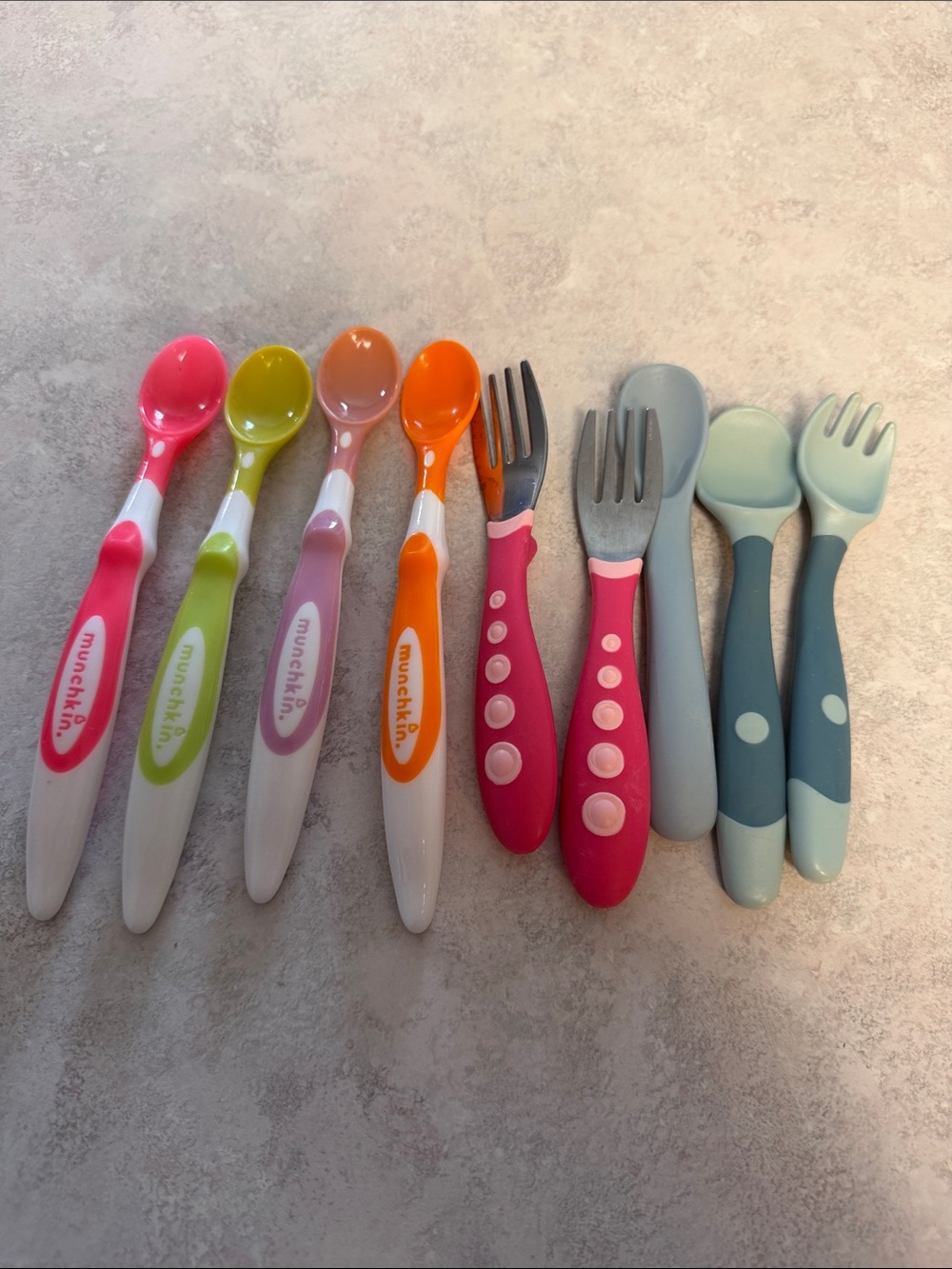 Munchkin Bright Toddler Spoon & Fork bundle